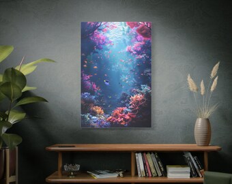 Gespannte Leinwand Wall Art Decor - Unterwasserwelt