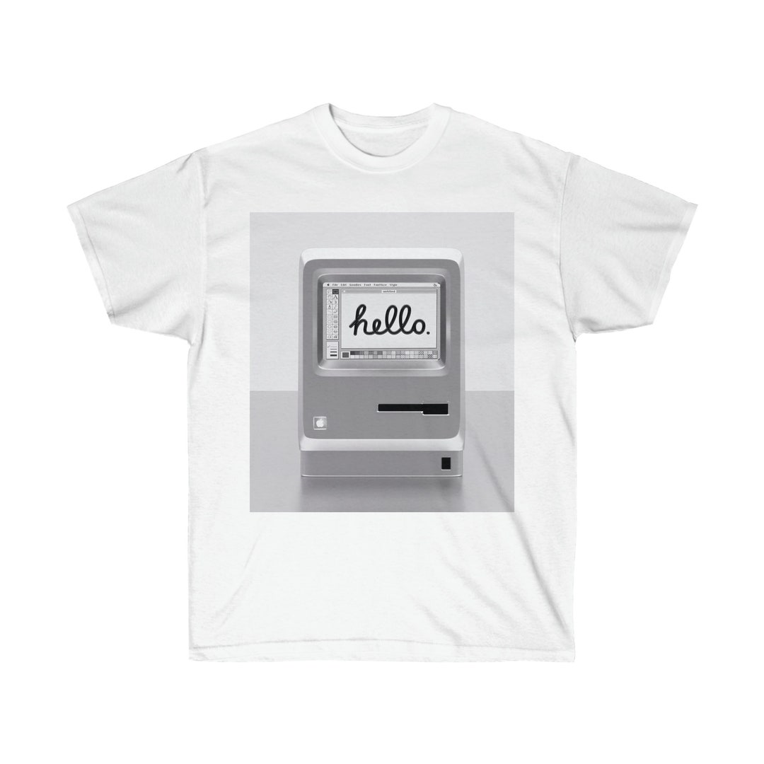 Vintage Floppy Disk Compter - Hello T-shirt - Etsy