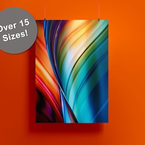 Rainbow Glass No. 1 Digital Printable Art, Colorful art print, rainbow colored glass, modern home decor, vibrant art, abstract, rainbow art