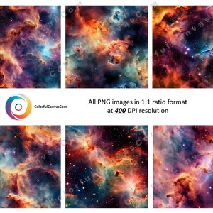 May include: A vibrant nebula with swirling clouds of red, orange, yellow, and blue. The nebula is filled with stars of various sizes and colors. This image is a digital illustration of a nebula.