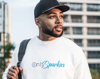 OnlySparkies Crewneck Sweatshirt - OnlyFans Parodie Pullover, Sparkies Pullover, Elektriker Top, Parodie Design, Unisex Herren Damen Statement
