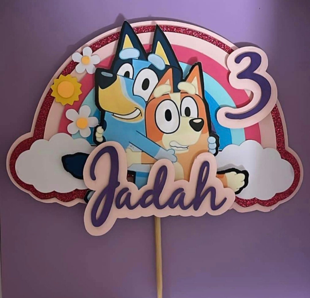 Bluey Cake Topper Etsy Australia