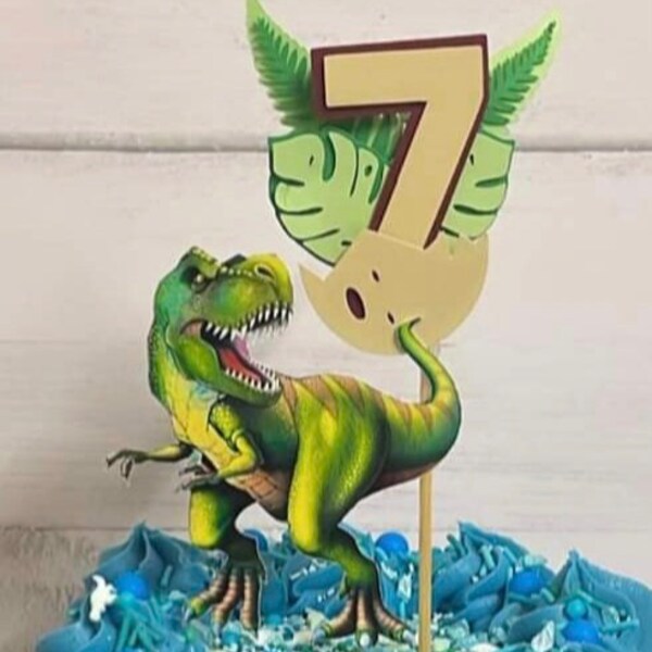 Dinosaur Cake Topper Etsy Australia
