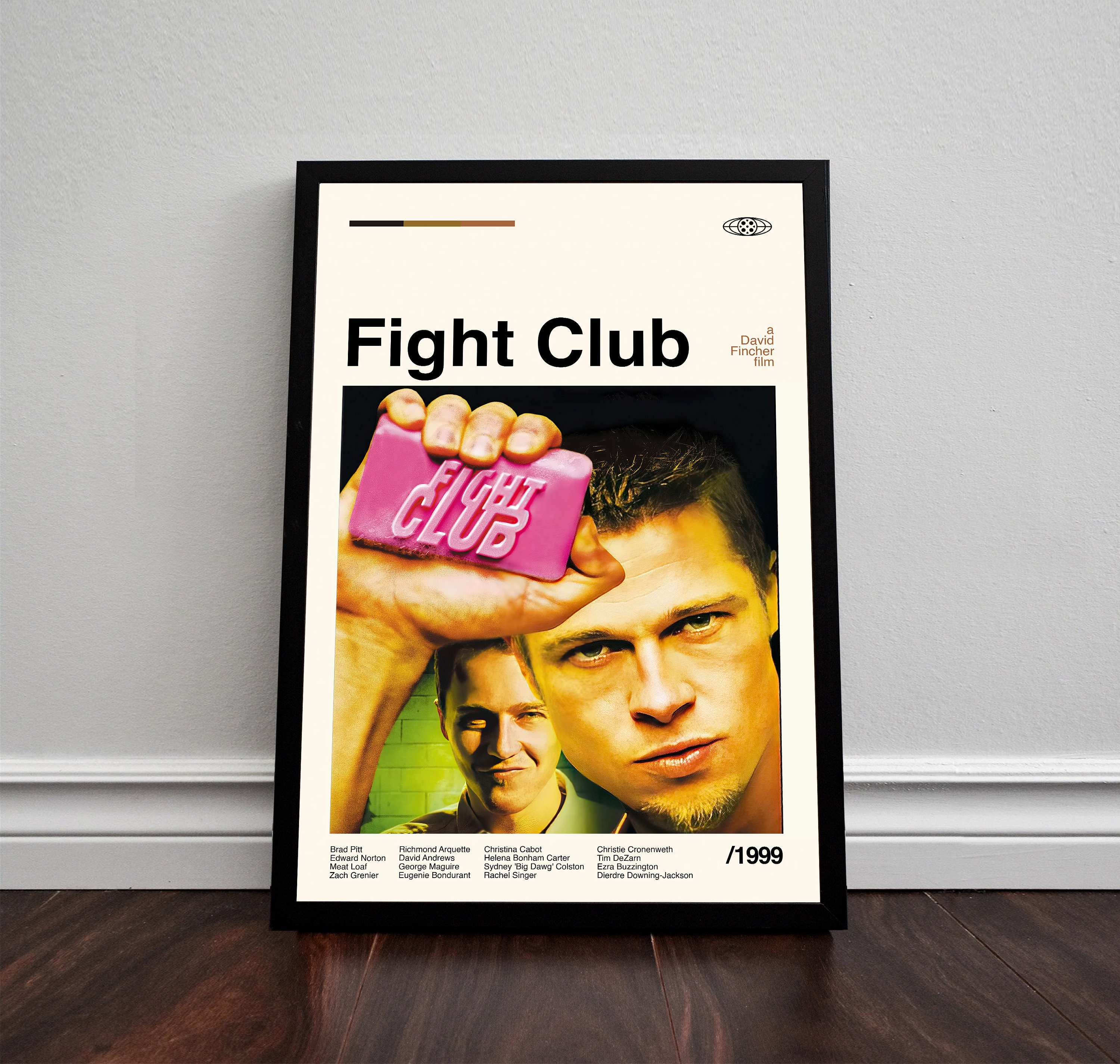 Discover Fight Club Poster, Fight Club, David Fincher Art, Vintage Modern, Abstract Poster, Minimalist Art, Wall Decor, High Quality, Custom Poster