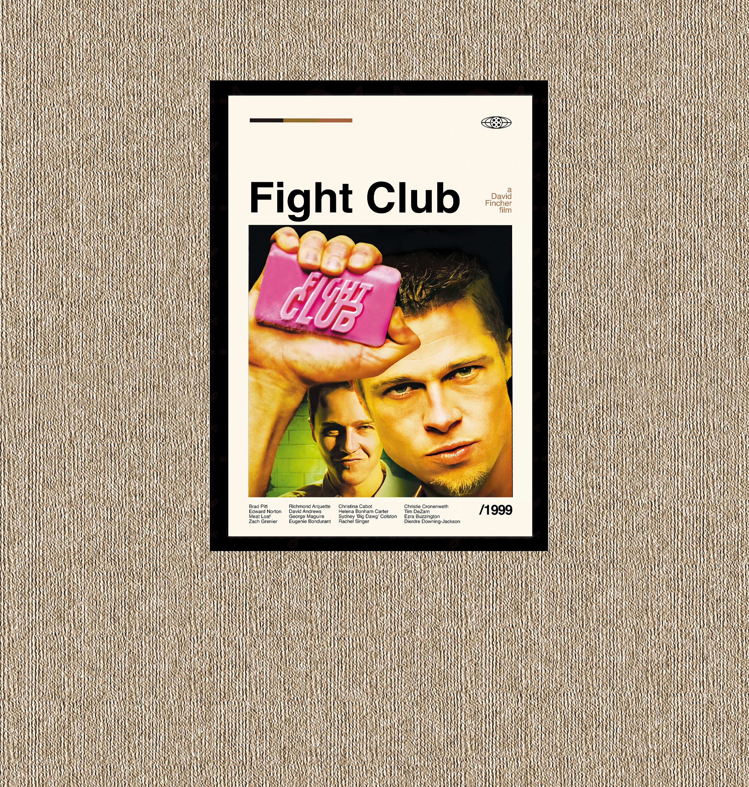 Discover Fight Club Poster, Fight Club, David Fincher Art, Vintage Modern, Abstract Poster, Minimalist Art, Wall Decor, High Quality, Custom Poster