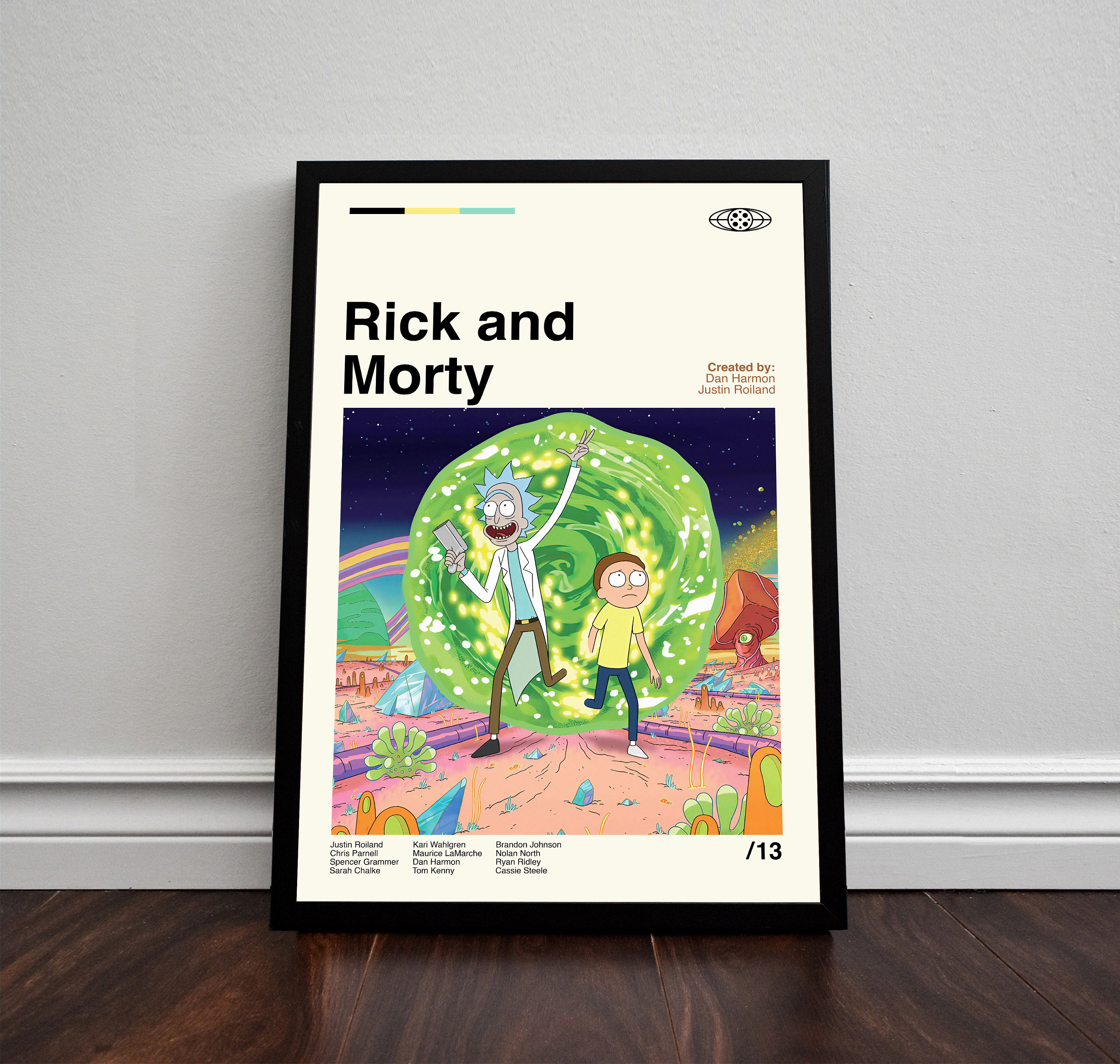 Rick and Morty Poster Rick and Morty Print Retro Modern - Etsy