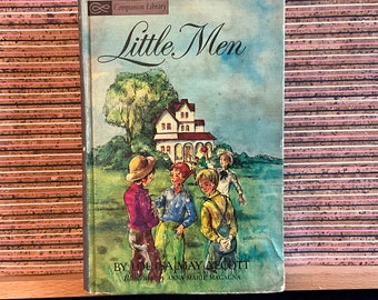 Piccoli uomini/piccole donne di Louisa May Alcott, illustrato da Anna Marie Magagna - Libro per bambini vintage con copertina rigida, Companion Library 1963