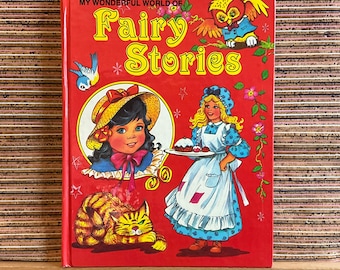 Mon monde merveilleux d'histoires de fées traduit et raconté par Lily Owen - livre relié vintage illustré première édition, Brown Watson, 1980