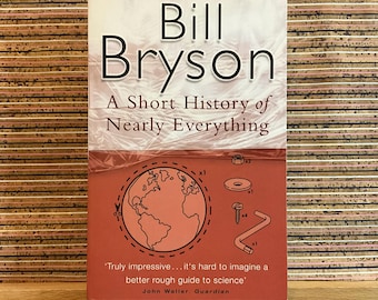 Vintage Illustrated Science Book: A Short History of Nearly Everything by Bill Bryson