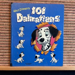 Los 101 dálmatas de Walt Disney, adaptado por Arthur Groom - Vintage 1a edición del Reino Unido, Libro ilustrado de tapa dura para niños, William Heinemann 1961