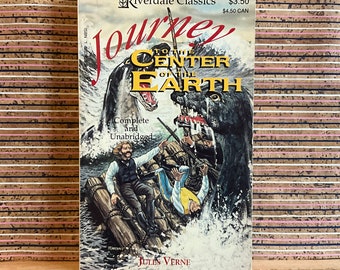 Viaggio al centro della terra di Jules Verne, completo e integrale - Riverdale Classics US Libro in brossura; Russell, Geddes e Grosset 1990