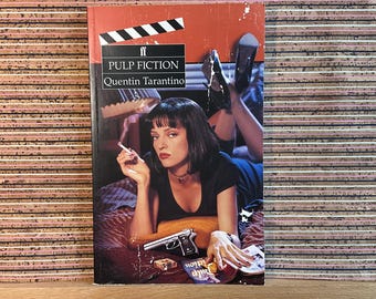 Pulp Fiction by Quentin Tarantino - Vintage First UK Edition Illustrated Paperback Script Book, Faber and Faber 1994, 6th Printing