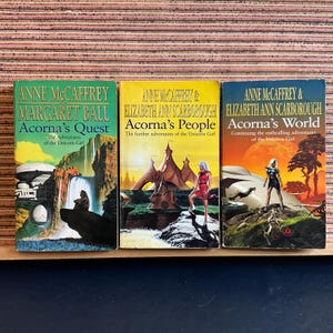 Unicorn Girl: Acorna&#39;s Quest/People/World by Anne McCaffrey, Margaret Ball/Elizabeth Ann Scarborough; 1st Edition Paperback Books 1999-2001
