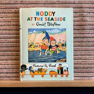 Noddy at the Seaside by Enid Blyton - Vintage First UK Edition Illustrated Hardback Children&#39;s Pocket Book; Sampson Low, Marston & Co. 1953