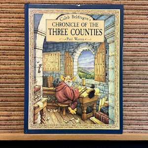 Caleb Beldragon's Chronik der drei Grafschaften von Paul Warren - Vintage First UK Edition Großes illustriertes Hardcover-Buch, Heinemann 1995
