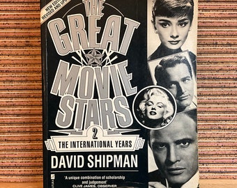 Grandes estrellas de cine 2: Los años internacionales de David Shipman - Libro de bolsillo ilustrado de gran tamaño, edición revisada y actualizada, Macdonald 1989