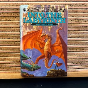 Into the Labyrinth: A Death Gate Novel autorstwa Margaret Weis i Tracy Hickman - Vintage UK Hardback Book, BCA (Book Club Associates) 1994