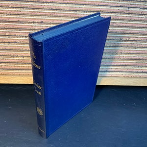 The Professor by Charlotte Brontë - Vintage Blue Faux Leather with Gold Gilt Pocket Book, Thomas Nelson and Sons Ltd c1950s