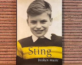 RARE VINTAGE ***SIGNED*** Sting Broken Music 1st Edition 1st