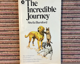 The Incredible Journey by Sheila Burnford, with new illustrations by Masaru Shimizu - Paperback, Coronet Books, 19th Impression 1976