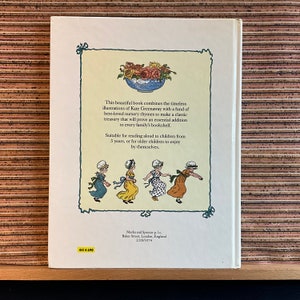 Comptines classiques pour enfants par Kate Greenaway grand livre relié vintage illustré pour enfants, St Michael, Marks and Spencer 1988 image 2