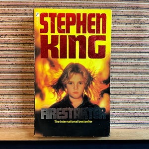 Firestarter by Stephen King - Vintage UK Paperback Horror Book, Futura Seventh Reprint 1986
