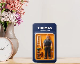 Custom Acrylic Block Action Figure Portrait from Photo, Personalized Toy Box Funny Decor