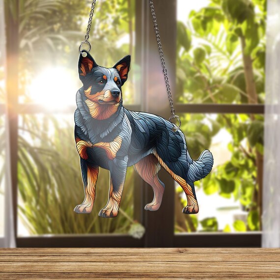 Dog Breed Hanging Cow Dog Australian Cattle Dog Window Hanging