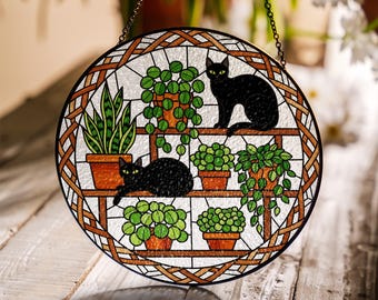 Teal Blue Glass Cat on Basket - 