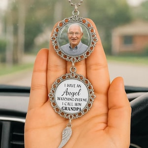 Adorno conmemorativo personalizado para coche: Espejo retrovisor con alas de ángel