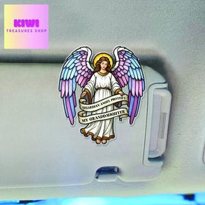 Guardian Angel Protect my granddaughter Visor Clip, Inspirational Car Accessory, Safety for New Drivers, Granddaughter gift