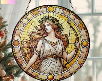 Acchiappasole in vetro di Artemide: decorazione per finestre dedicata alla dea greca
