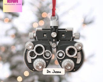 パーソナライズされたフォロプタークリスマスオーナメント、検眼ギフト