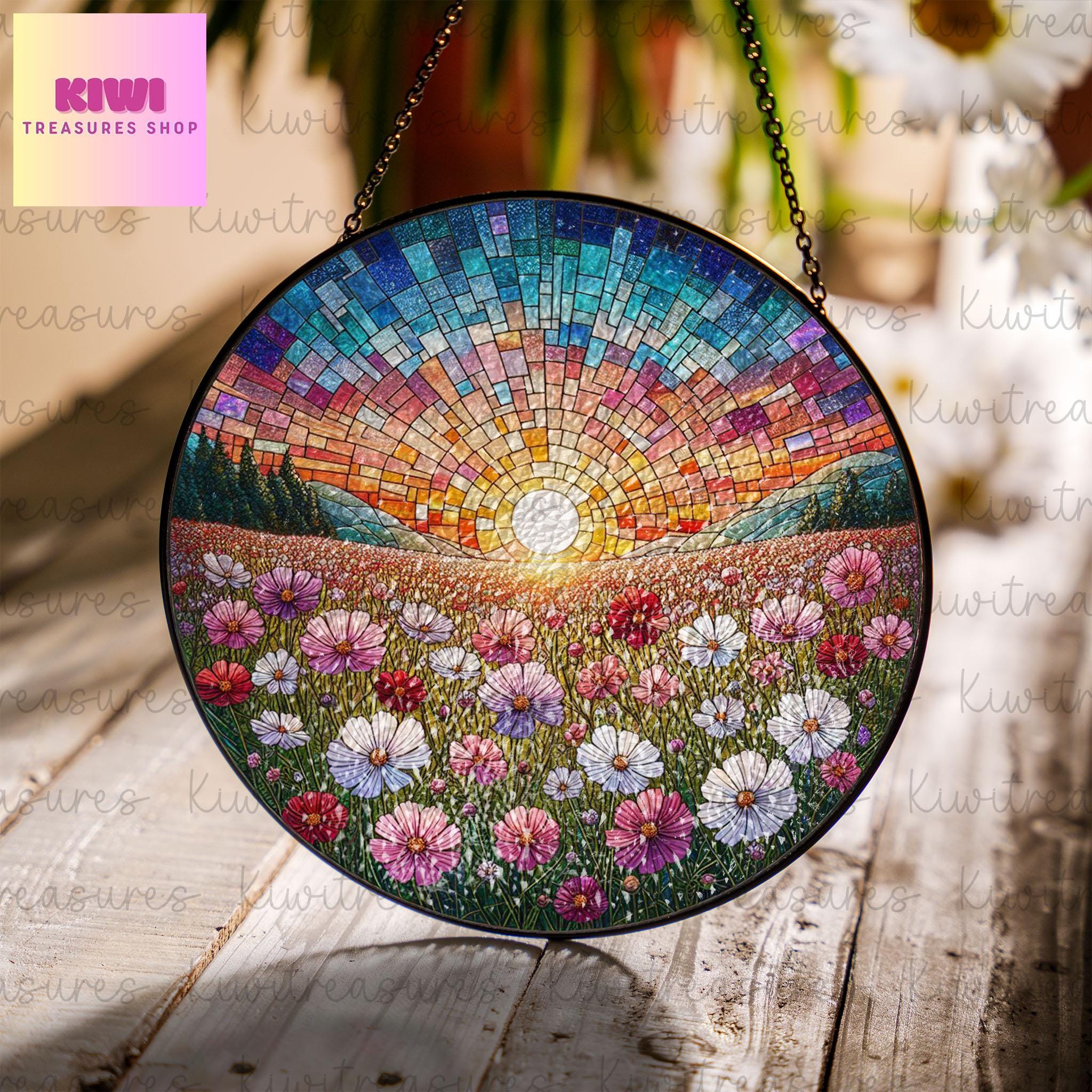 Stained Glass Cosmos Flower - Etsy