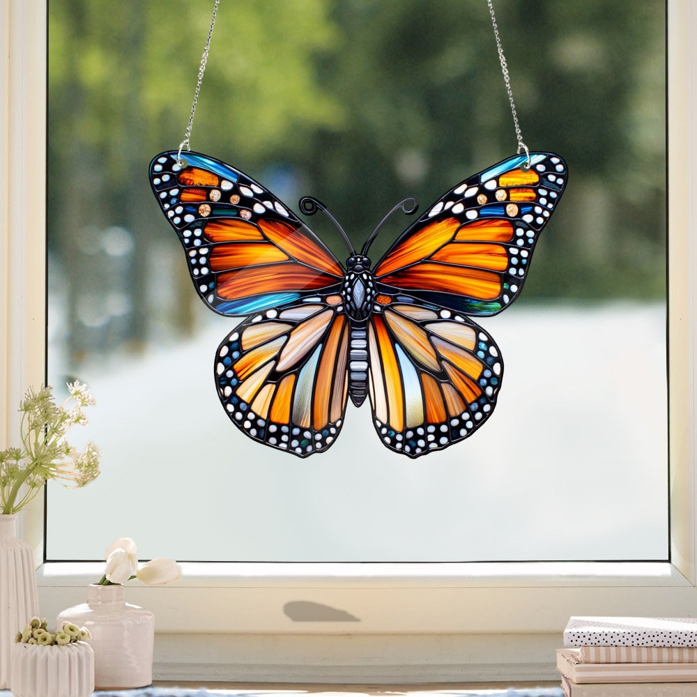 In The Breeze Monarch Butterfly Twister – Windbeweglicher Schmetterling Für Garten & Balkon