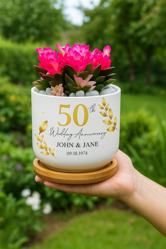 Fioriera In Ceramica Smaltata Per Piante Grasse – Vaso Con Sottovaso Attaccato, Regalo Perfetto Per Giardinaggio Indoor/outdoor