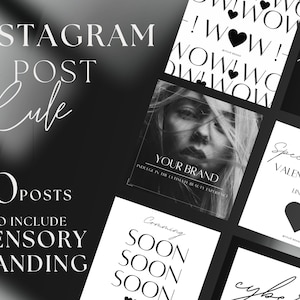 Plantilla de Instagram feed de redes sociales negras plantilla de ig estética oscura plantilla de instagram canva estética plantillas de cuidado de la piel de salón de belleza