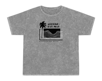 THE BAY | Unisex Mineral Wash T-Shirt, Retro Surf T-Shirt