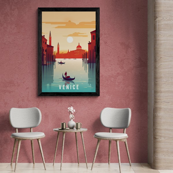 Venice Art Print, Venezia Italy Art Print, Venice Painting, Travel Gift, Travel Poster, Engagement, Wedding, Anniversary, Housewarming Gift