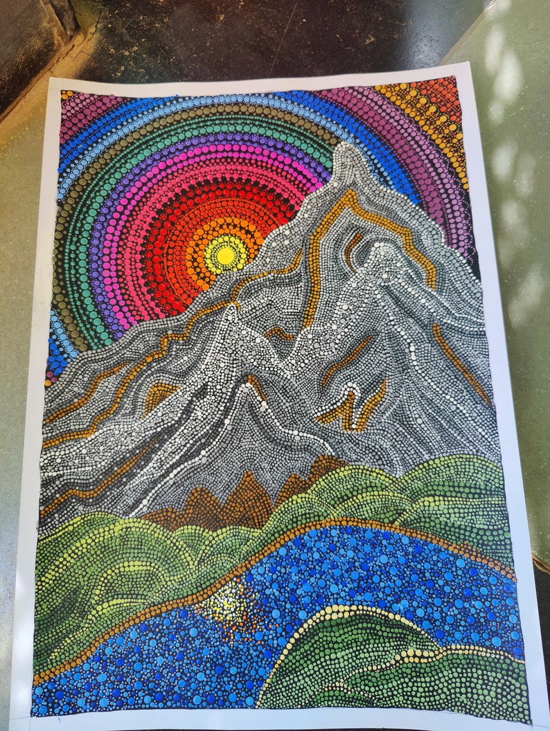 Handmade Dot Art for Home Decor Etsy