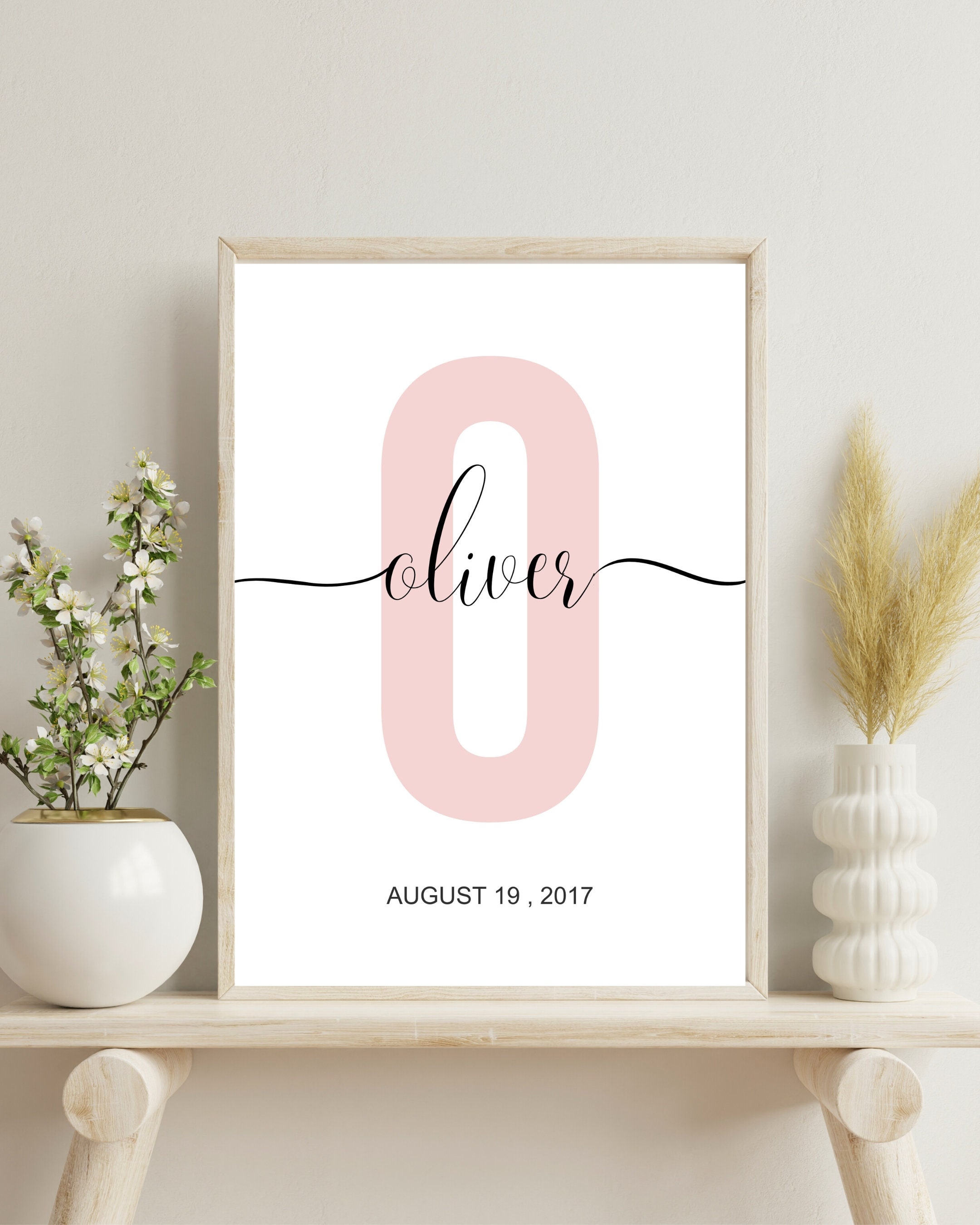 Custom Initial Print, Name Printable, Personalized Name Print ...