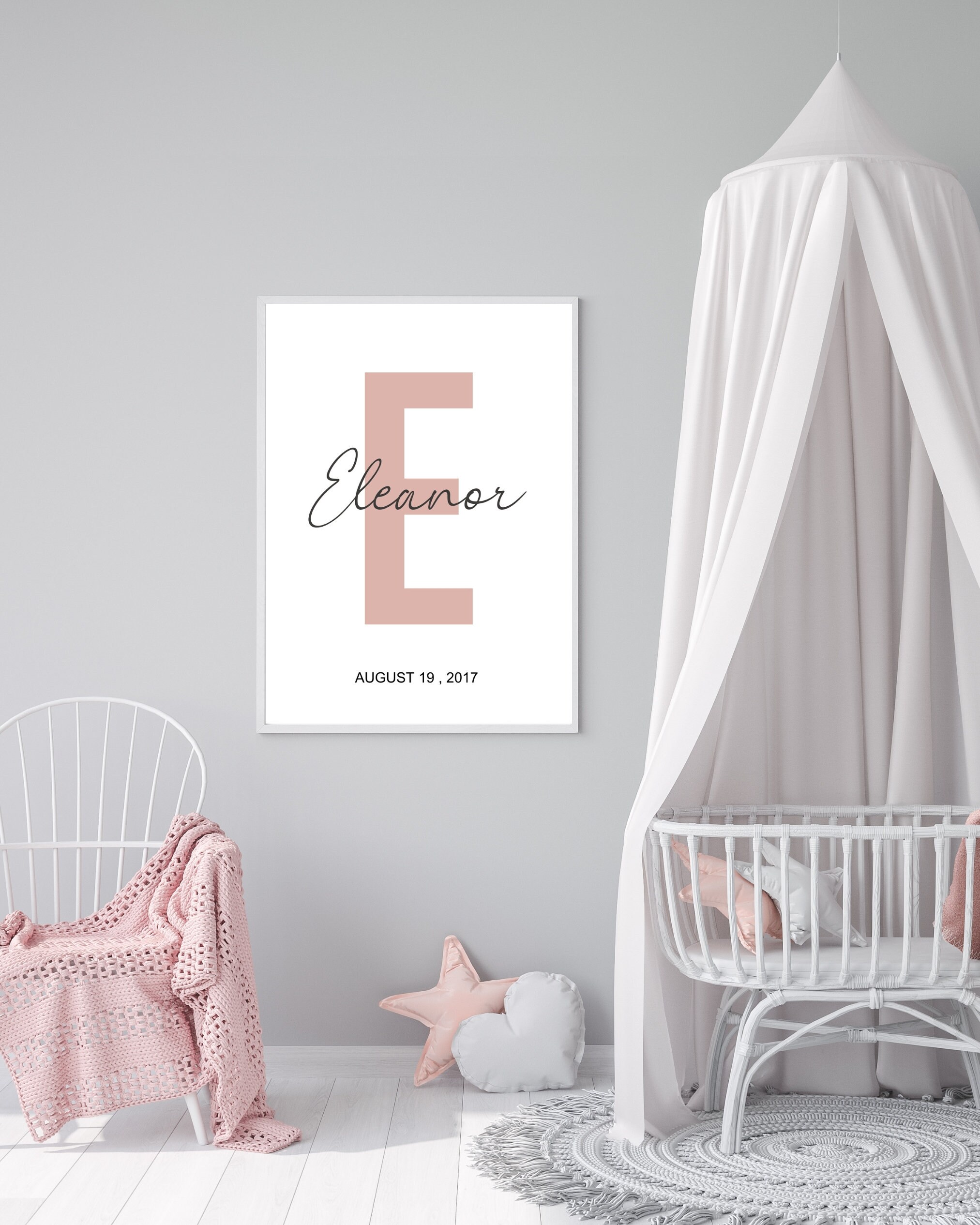 Custom Initial Print, Name Printable, Personalized Name Print, Personalized Initial Name Print