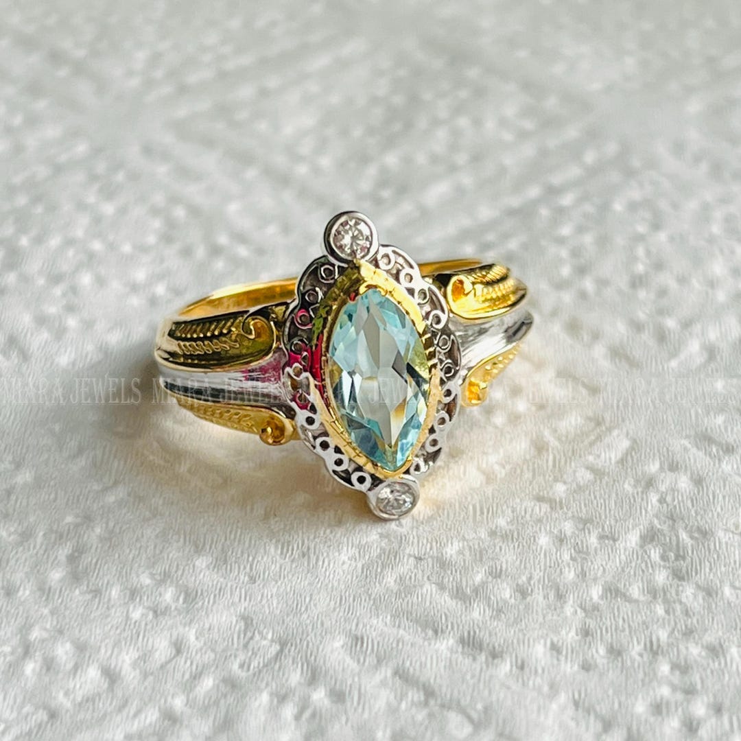 Bague Diamant Marquise 2.50 Ct Créé En Labo - Argent Sterling 925, Personnalisable