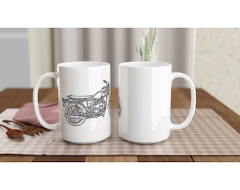 Motorbike Ceramic Mug