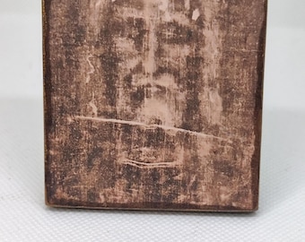 Grabtuch von Turin Magnet: Handgefertigte Hölzerne Heilige Gesicht Jesus Ikone