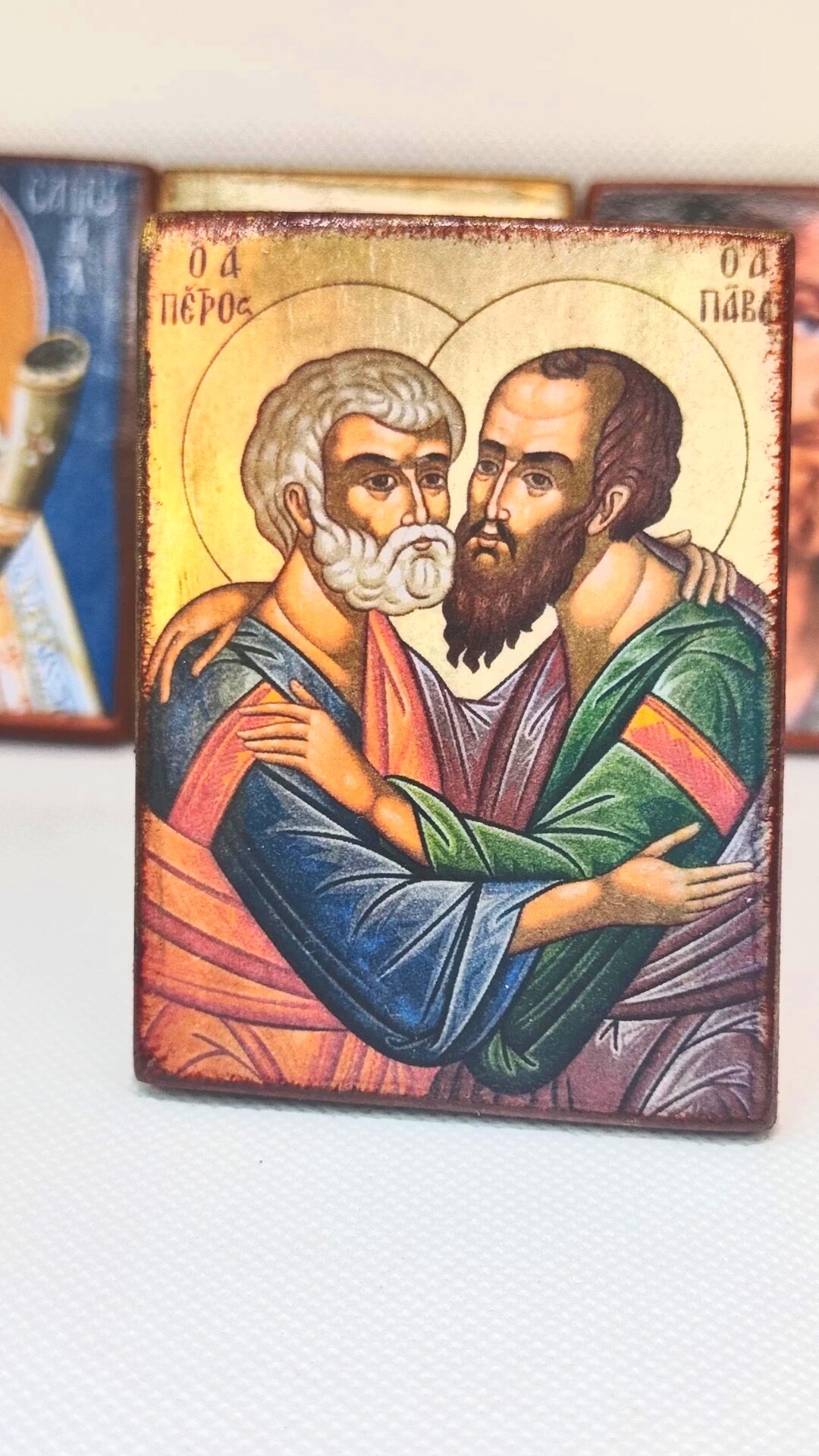 Saints Peter and Paul Icon – Handmade Byzantine Wooden Gift - Etsy