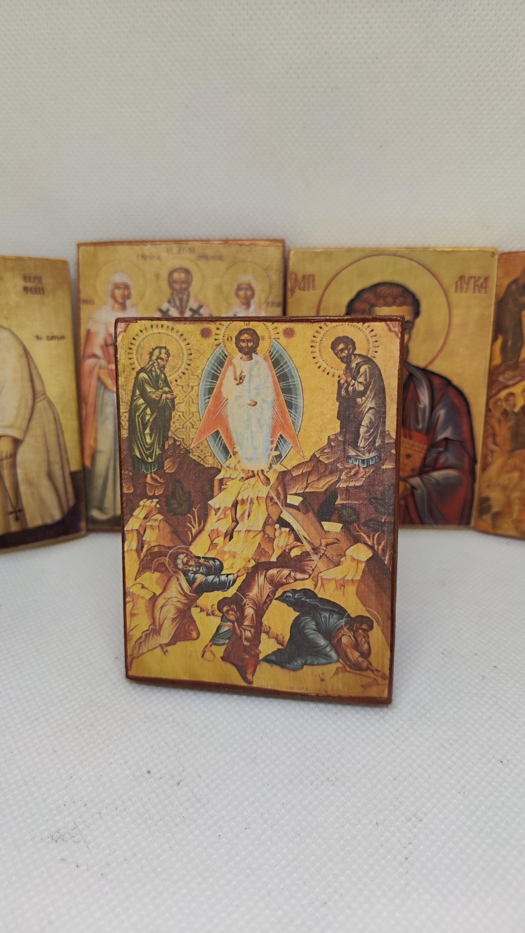 Transfiguration of Christ Wooden Icon , Orthodox Feast, Handmade - Etsy