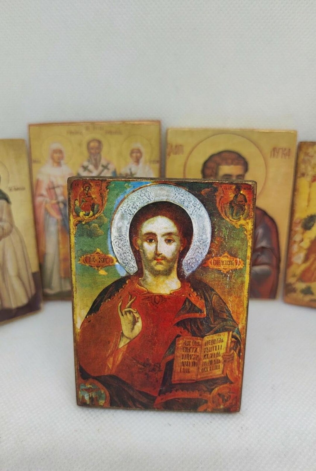 Jesus Christ Pantocrator Orthodox Icon | Handmade Wooden Religious Art ...