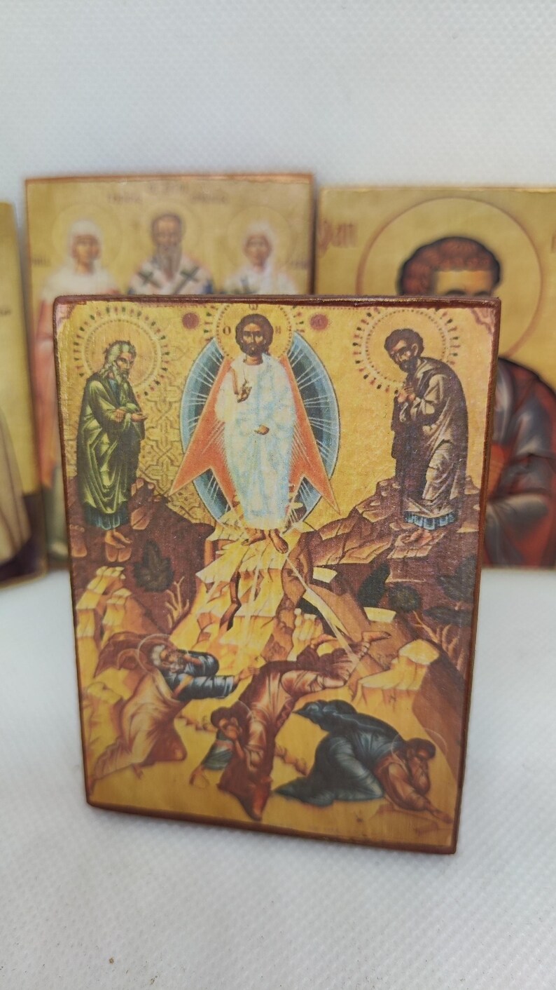 Transfiguration of Christ Wooden Icon , Orthodox Feast, Handmade - Etsy