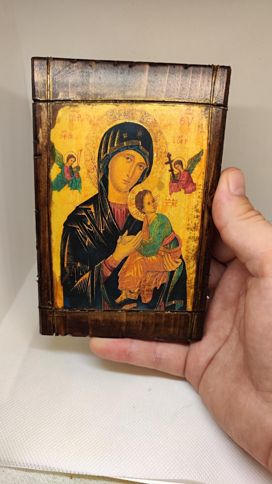 Our Lady of Perpetual Help Icon – Virgin Mary With Child Jesus ...